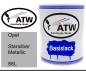 Preview: Opel, Starsilber Metallic, 88L: 1L Lackdose, von ATW Autoteile West.